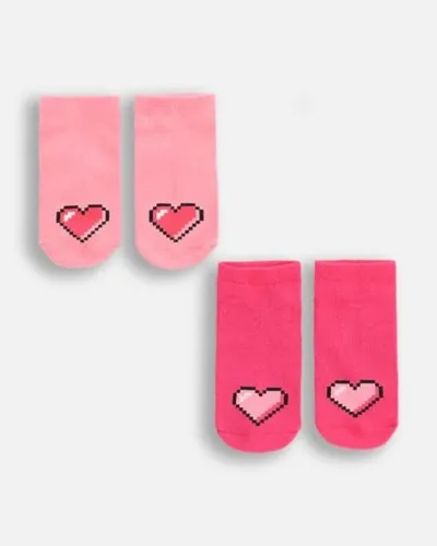 Coccodrillo Čarape za djevojčice Srce, Roze