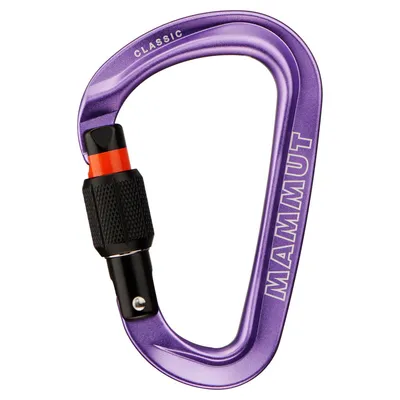 Mammut Karabiner na šaraf Classic HMS Screw Gate, Ljubičasti