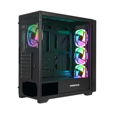 Kućište gaming RAMPAGE PRIME Mesh, Tempered Glass, 4*ARGB Fan Hub, E-ATX