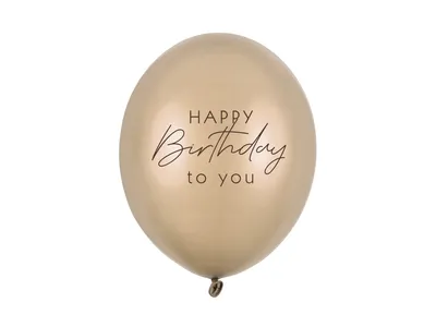 Balon Happy Birthday SB14M-341-019Z-6, 30 cm, Smeđi