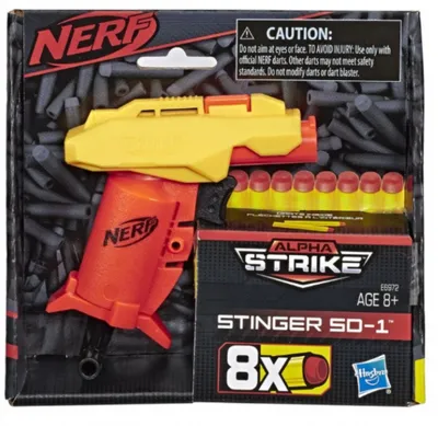 Nerf Dječiji pištolj Alpha e6972eu41, 8 gumenih metkića, Narandžasti