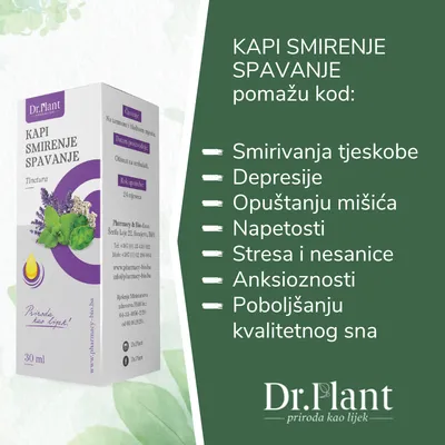 Dr. Plant Kapi za smirenje i spavanje, 30ml