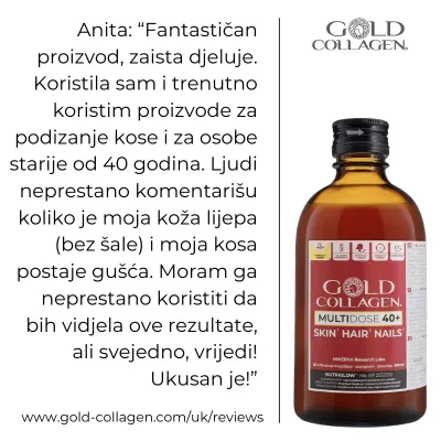 Gold Collagen Multidose, Pure 40+, 300ml