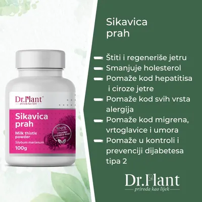 Dr. Plant Suplement, BIO Sikavica u prahu, 100g
