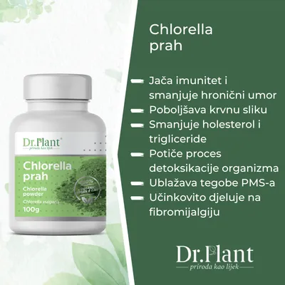 Dr. Plant Suplement, BIO Chlorella u prahu, 100g