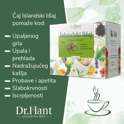 Dr. Plant Čaj, Islandski lišaj, 50g