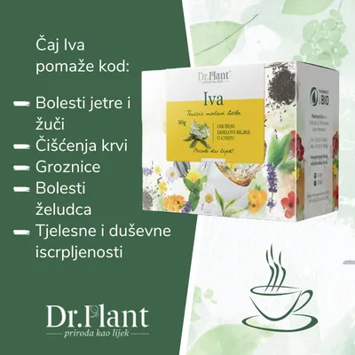 Dr. Plant Čaj, Iva, 50g