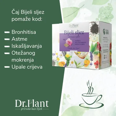 Dr. Plant Čaj, Bijeli sljez, 50g