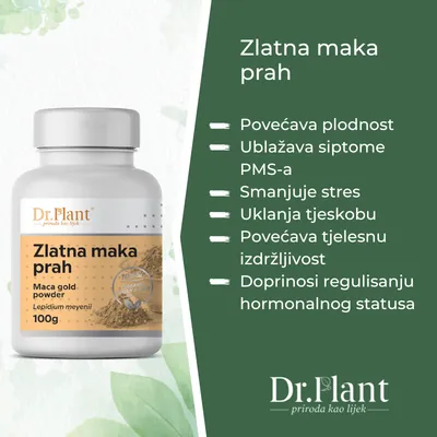 Dr. Plant Suplement, BIO Zlatna maka u prahu, 100g