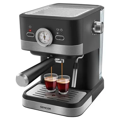 Sencor Kafe aparat za espresso i cappuccino SES 1721BK, Tamnosivi
