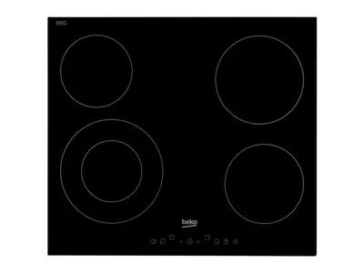 Beko Ugradna ploča HIC64402T, Staklokeramika, 4 grejne zone, Crna