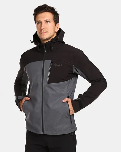Kilpi Muška jakna Softshell Ravio, Sivo-crna