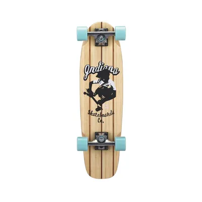 Micro Skateboard Indiana Cruiser Bamboo, Crno-smeđi