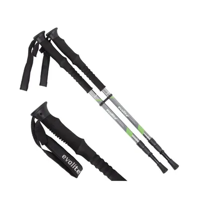 Evolite Treking štapovi Ultralight Titanium Antishock, Par, Sivi