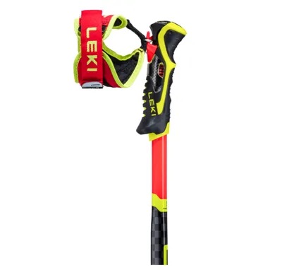 Leki Štap za planinarenje WCR SL 3D, Crveno-crni