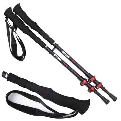 Evolite Treking štapovi Carbon Quick-Lock, Crni