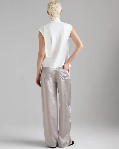 Benetton Ženska bluza sa šalom 5SLFLQ0AS-00E-S, Bijela