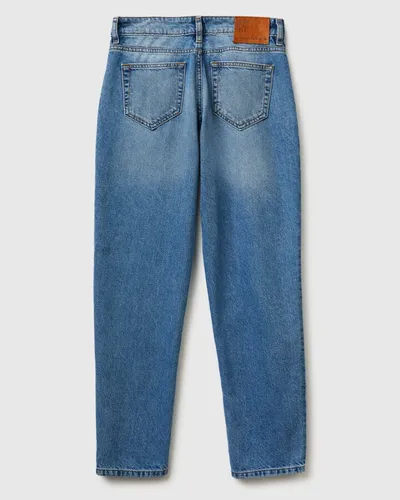 Benetton Ženske traperice mom kroja 4OHWDF02Z-913-28, Plave
