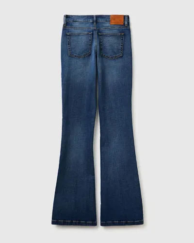 Benetton Ženske pantalone širokog kroja 4IMHDE00F-901-28, Plave