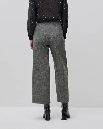 Benetton Ženske pantalone Prince of Wales 4Z8EDF0B9-901-44, Sive
