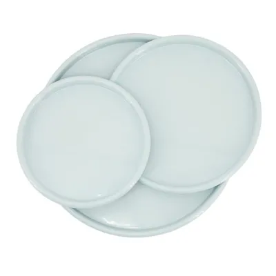 By-boo Dekorativne plate TrioTone, Set od 3, Svijetloplavi