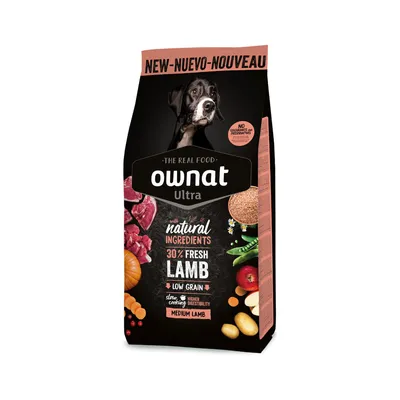 Ownat Hrana za pse Ultra Medium Jagnjetina, 12 kg