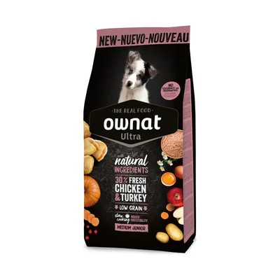 Ownat Hrana za pse Ultra Medium Junior, 3 kg