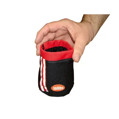 Nobby Torba za poslastice Snack Bag, Mala, 11x11 cm, Crno-crvena