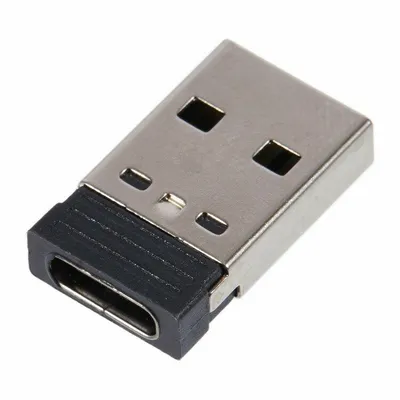 Data Transfer Adapter UC-167-BK, 5Pcs, USB-C, Female to USB-A 2.0 Male, 480Mbps