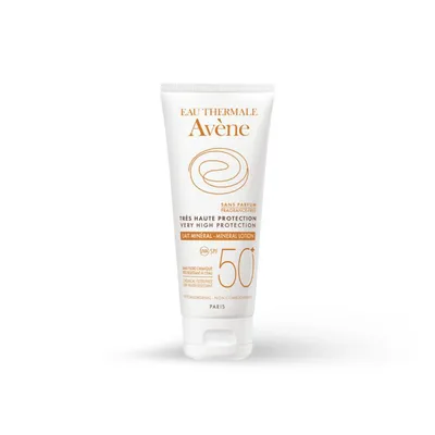 Avene, Mineralno mlijeko za netolerantnu kožu za zaštitu od sunca, SPF50+, 100 ml