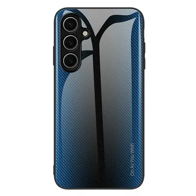 Maska za mobitel Samsung Galaxy S25 Carbon Fiber Texture, Svijetloplava