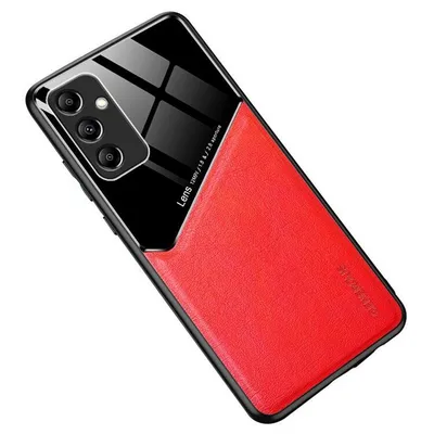 Maska za mobitel Samsung Galaxy S25 Leather Coated, Crvena