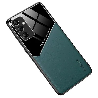 Maska za mobitel Samsung Galaxy S25 Leather Coated, Zelena