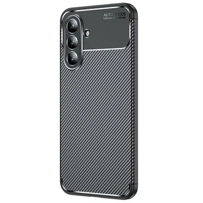 Maska za mobitel Samsung Galaxy A36 5G Carbon Fiber, Crna