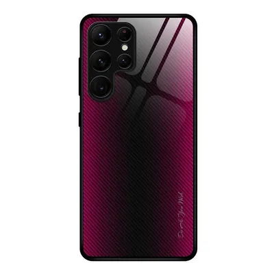 Maska za mobitel Samsung Galaxy S25 Carbon Fiber Texture Ultra, Roze