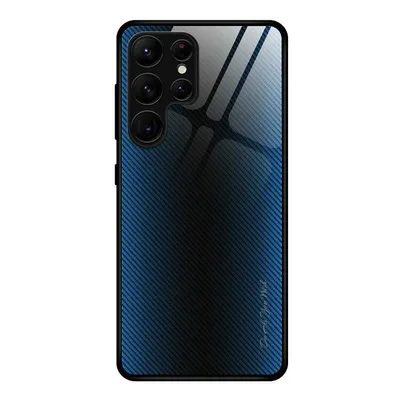 Maska za mobitel Samsung Galaxy S25 Carbon Fiber Texture Ultra, Svijetloplava