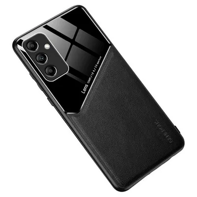 Maska za mobitel Samsung Galaxy S25 Leather Coated, Crna