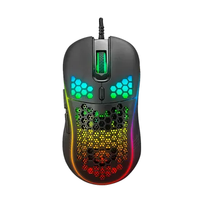 Everest Miš SM-G66 X-Hole, USB, Crni, 7D Optički, 8000 DPI, LED Osvetljenje, Gejming