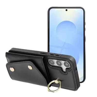 Futrola sa novčanikom za mobilni telefon Samsung S25, Crna