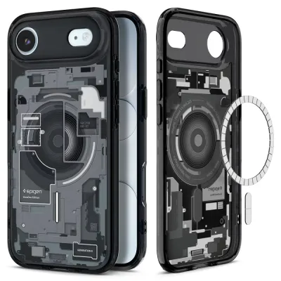 Spigen Maska za mobilni telefon Iphone 17 Air Ultra Hybrid, MagSafe, Crna