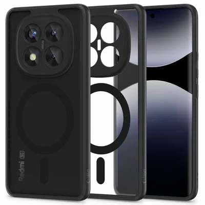 Tech Protect Maska za mobilni telefon Xiaomi Redmi Note 14 Pro+ Plus 5G Magmat, MagSfe, Crna