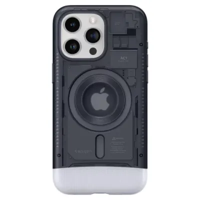 Spigen Maska za mobilni telefon Iphone 15 Pro Max Classic C1, MagSafe, Tamnosiva