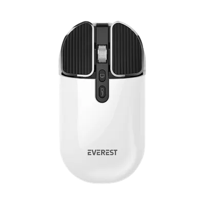 Everest Miš SM-620 2u1 Bluetooth 2.4 GHz, Napunjen, Metalik Sivi, Super Silent, Mobilni