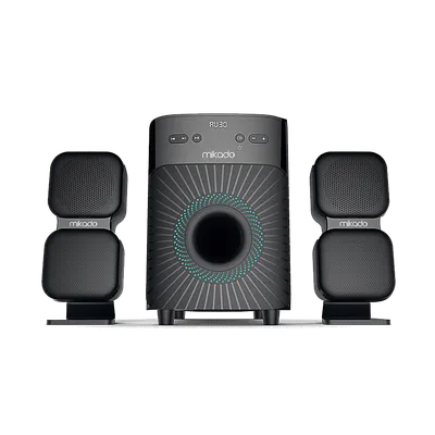 Mikado Zvučnici 2.1 MD-360BT 2 1 38W BT, AUX, USB, FM, LED Display Multimedia Speaker, 36904