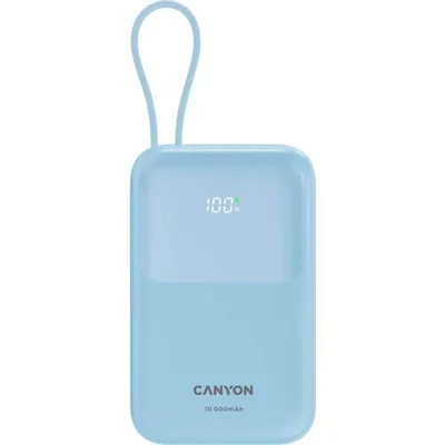 Canyon Powerbank Canyon OnPower 101 built-in kabal 10000 mAh, Plavi
