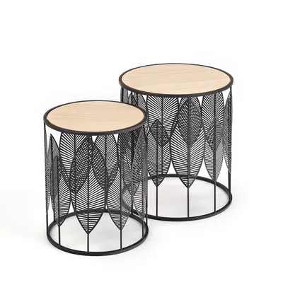 Set klub stolića 2/1 9590049 metal i MDF