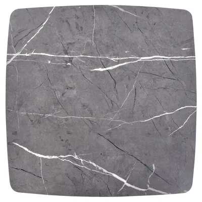 Klub sto 9590121 MDF sivi mermer sa crnom bazom 75×75 cm