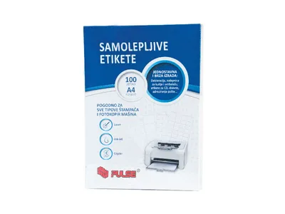 Pulse Set etiketa za deklaraciju, 100 listova, 8 komada
