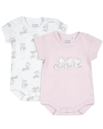 Chicco Set bodija za djevojčice, 2 kom, Više boja