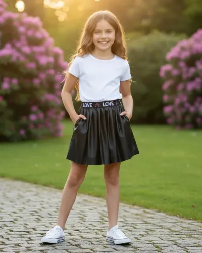 Minoti Suknja za djevojčice, Crna